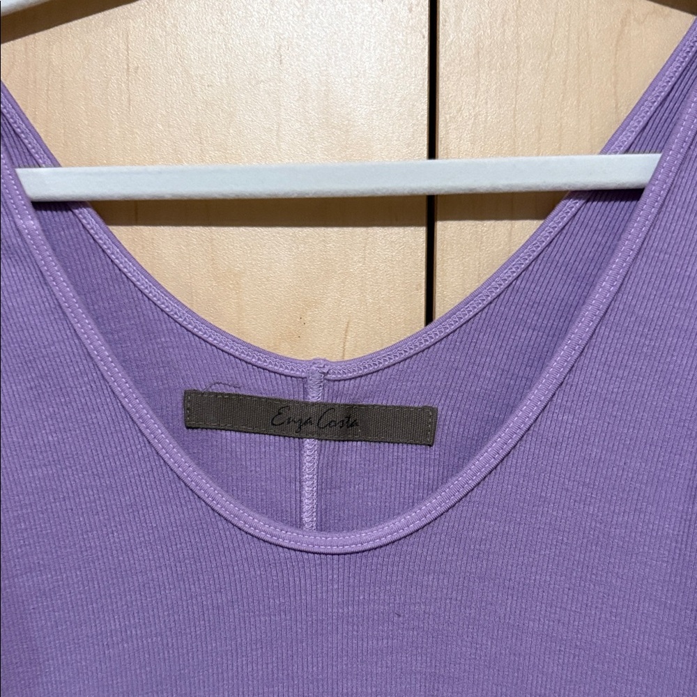 Enza Costa Lavender Tank Top - Picture 3 of 4
